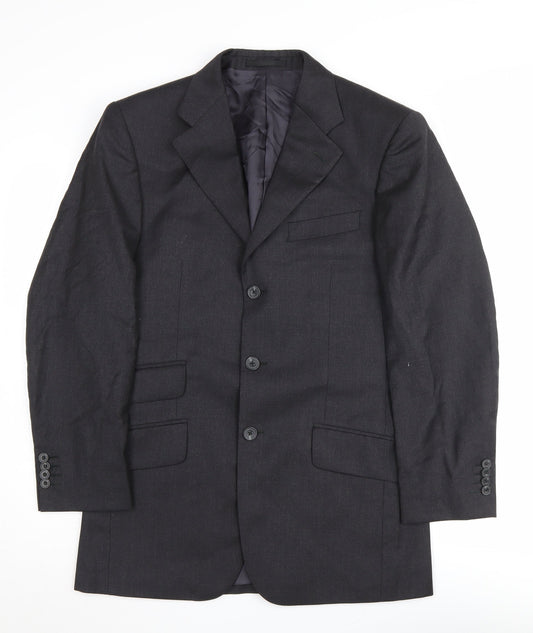 Mens UK Size 36 T.M.Lewin Regular Black Suit Jacket