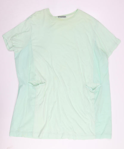 COS Women’s Green T-Shirt Dress XS Cotton Casual