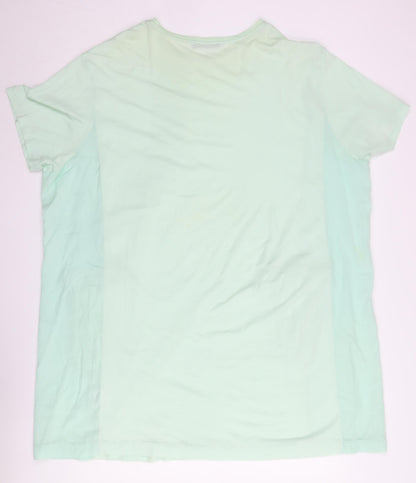 COS Women’s Green T-Shirt Dress XS Cotton Casual