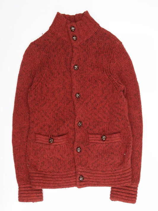 GAP Women's Red Chunky-Knit Cardigan XS