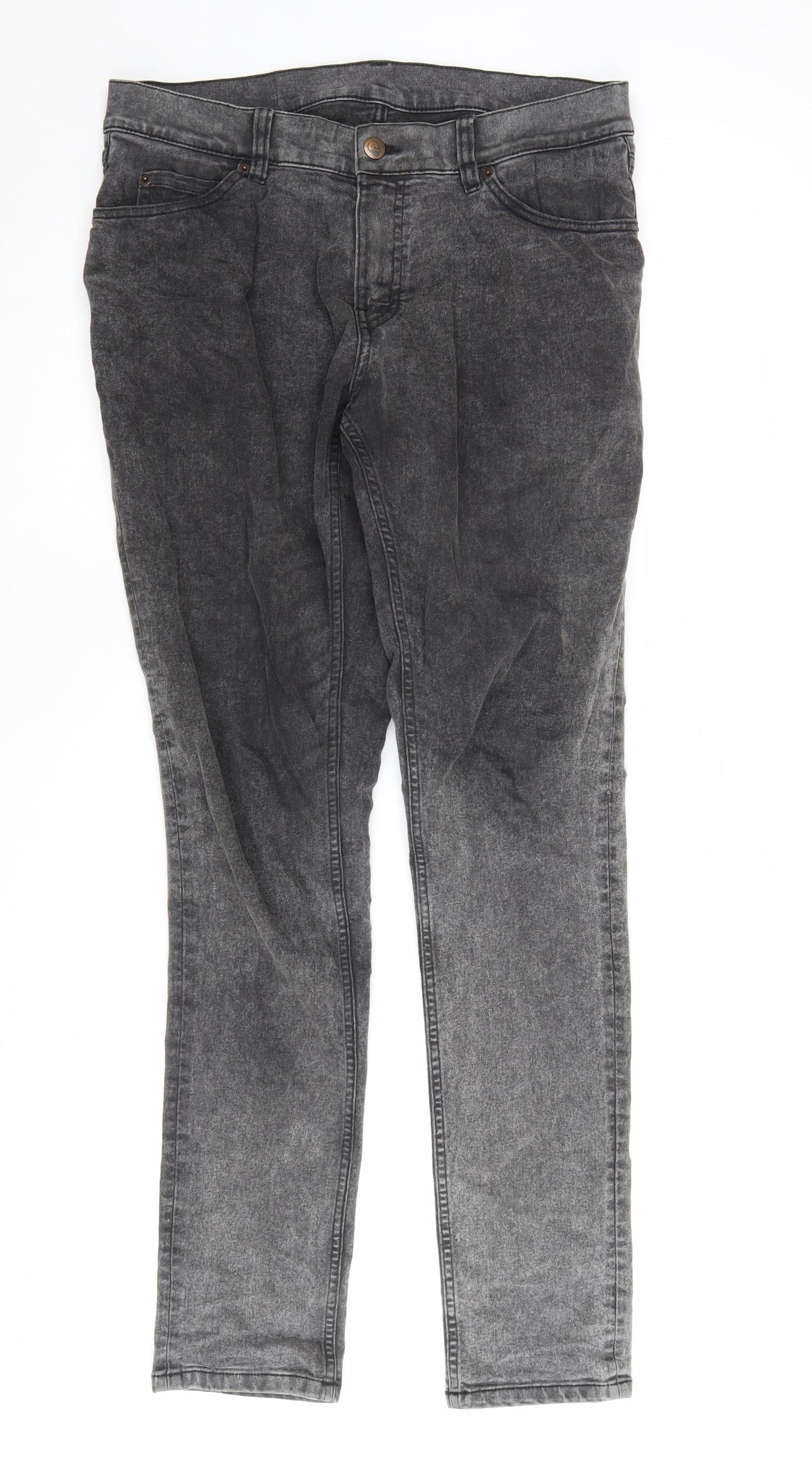 Cheap Monday Men's Black Straight Jeans 30Wx32L