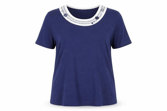 Womens UK Size XL Damart Blue  T-Shirt