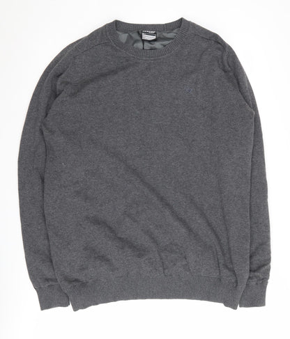 Dunlop Sport Men's Grey Cotton Pullover Jumper - L