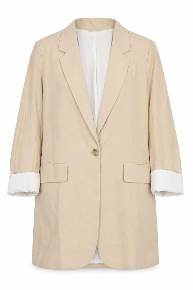 Womens UK Size 8 H&M Regular Beige Blazer