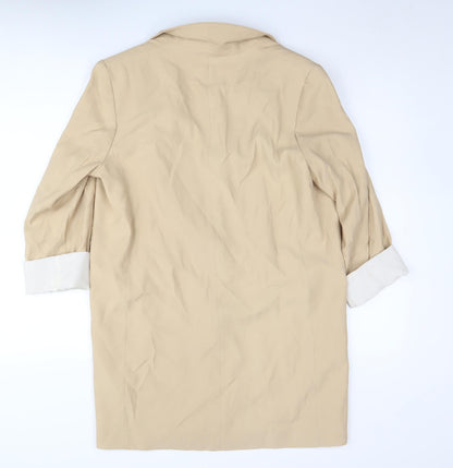 H&M Women's Beige Blazer Size 8 Regular Fit