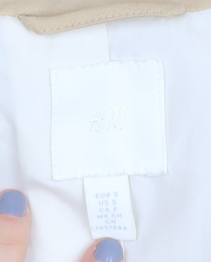 H&M Women's Beige Blazer Size 8 Regular Fit