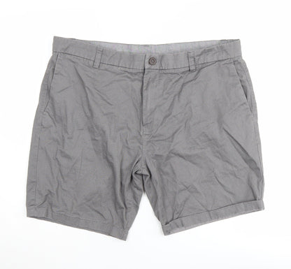 Next Men's Grey Chino Shorts - Size 38, Casual Style