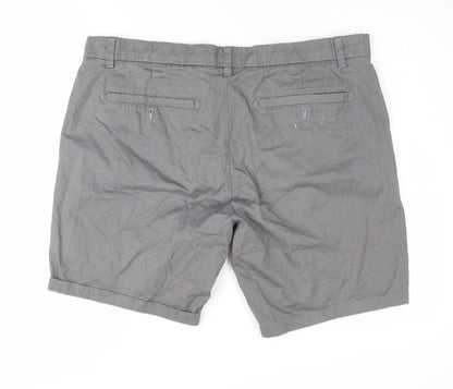 Next Men's Grey Chino Shorts - Size 38, Casual Style