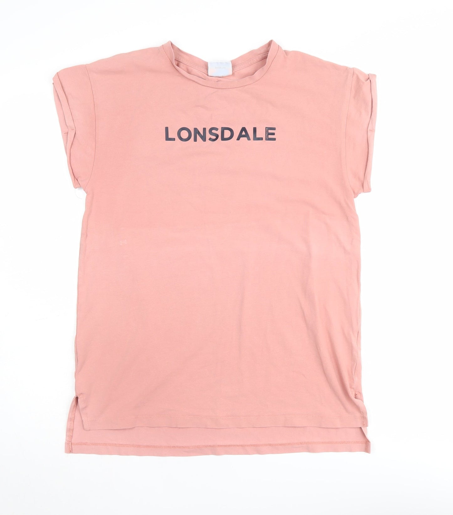 Lonsdale Women's Pink Basic T-Shirt Size 8
