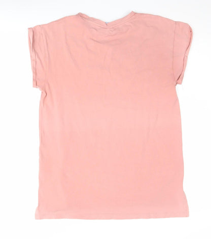 Lonsdale Women's Pink Basic T-Shirt Size 8