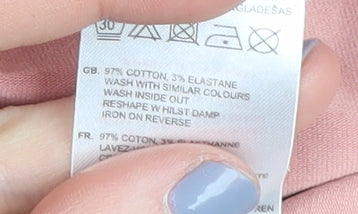 Lonsdale Women's Pink Basic T-Shirt Size 8