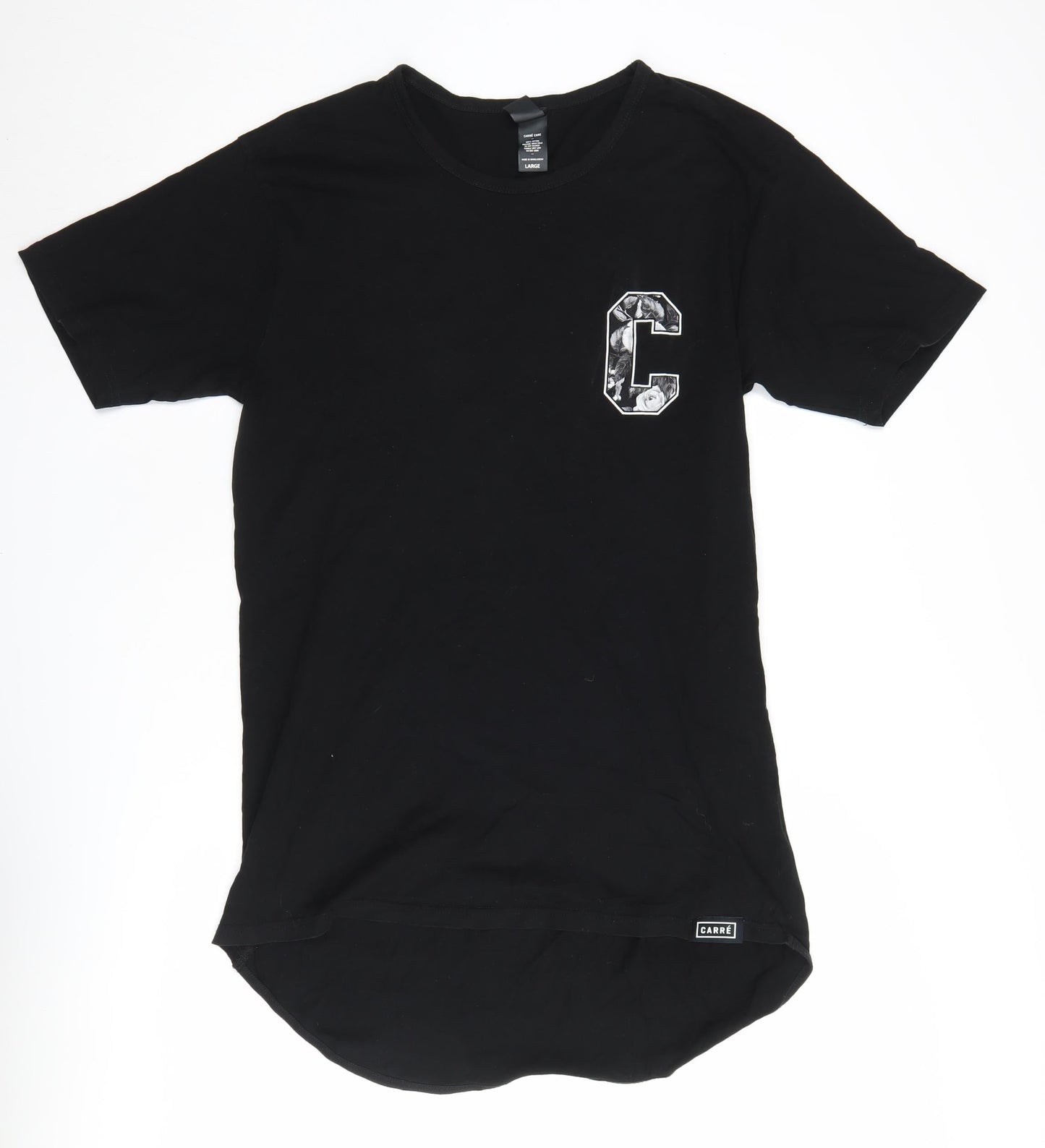 Carré Black Unisex Jersey T-Shirt Large