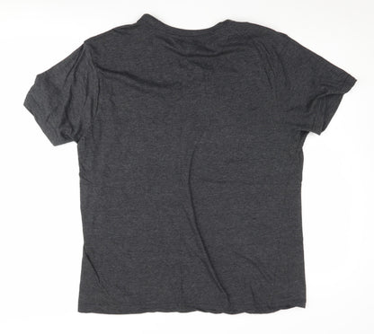 Unisex Adults UK Size 2XL Donnay Grey Basic T-Shirt