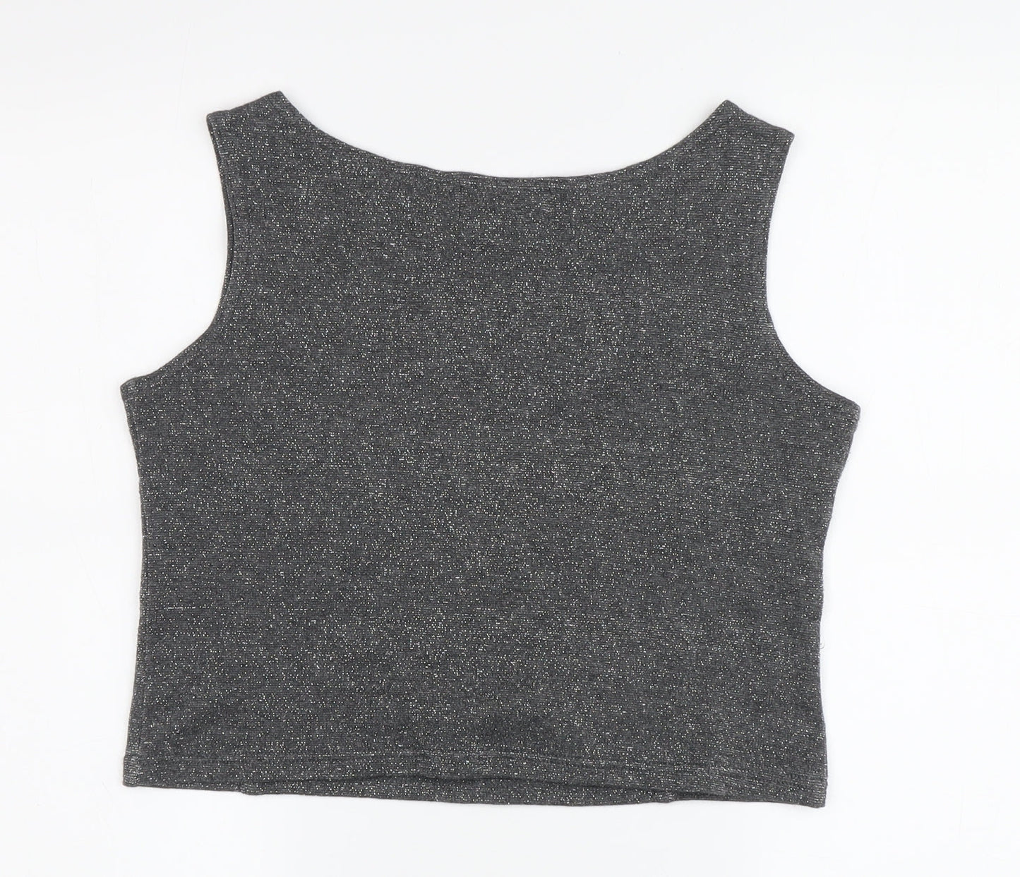 Q&A Women's Grey Tank Top, Sleeveless Medium