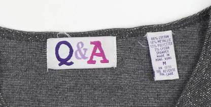Q&A Women's Grey Tank Top, Sleeveless Medium
