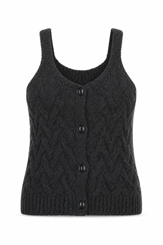 Womens UK Size L VILA Grey Vest Jumper