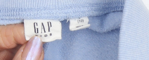 Gap Girls Blue Jogger Trousers, Size 10 Years, Cotton Blend