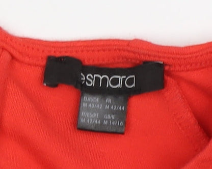 Esmara Women's Red Dress, Size 14-16, 3/4 Sleeve, Zip