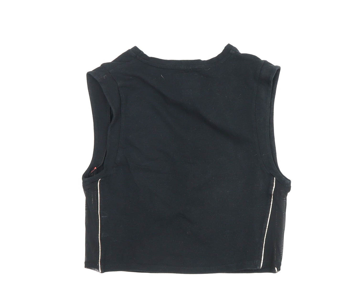 Pink Soda Sport Women's Black Cropped Tank Size 14