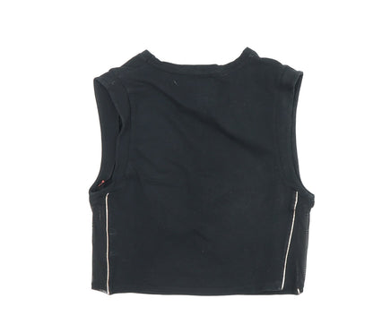 Pink Soda Sport Women's Black Cropped Tank Size 14