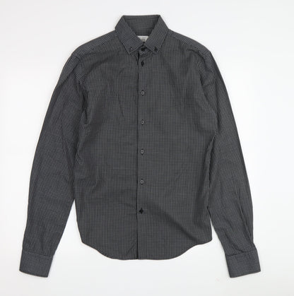 Zara Man Men's Multicoloured Slim Fit Check Shirt