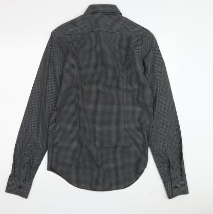 Zara Man Men's Multicoloured Slim Fit Check Shirt