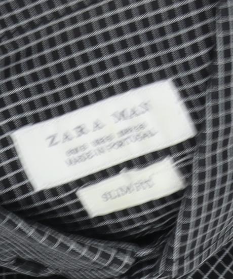 Zara Man Men's Multicoloured Slim Fit Check Shirt