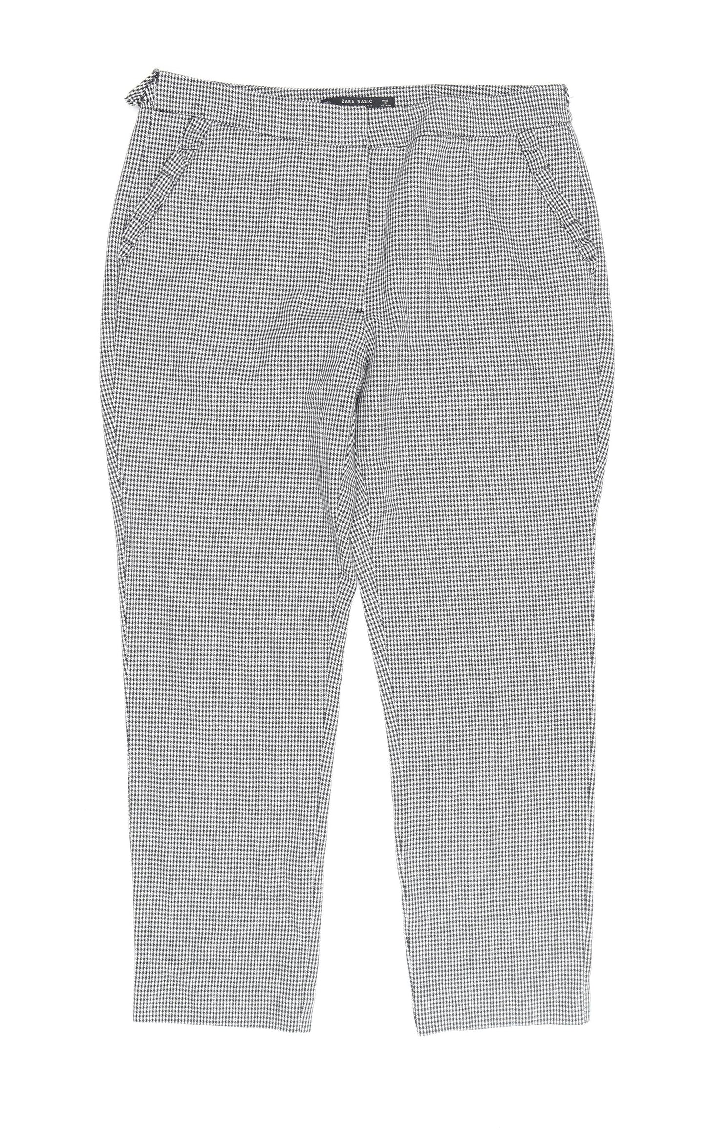 Womens UK Size L Zara Regular Fit Chino Multicoloured Trousers