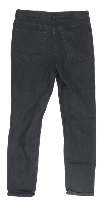 H&M Men's Black Skinny Jeans, Size 31, Dark Denim