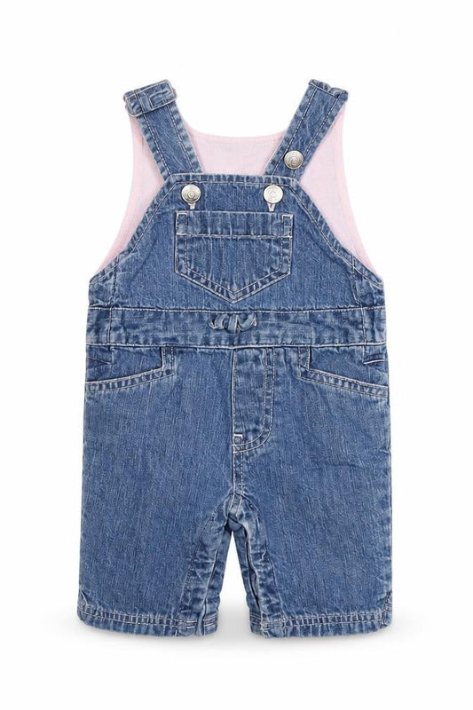 Gap Blue Denim Dungaree 0-3 Months Unisex