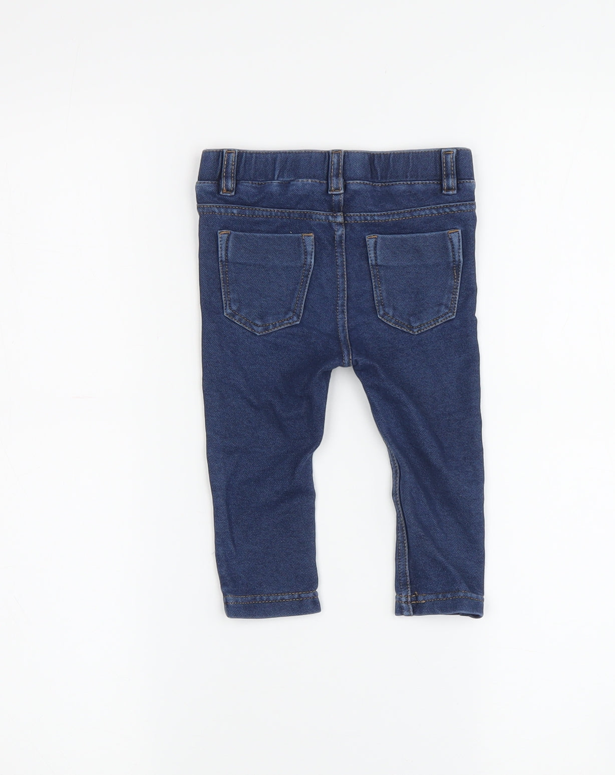 Unisex Baby Blue Jeans, 12-18 Months, Elastic Waist