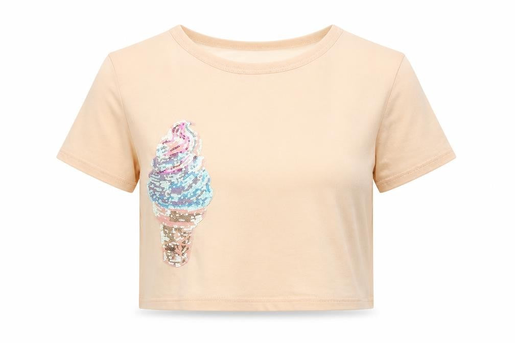 Womens UK Size M Boohoo Beige Basic T-Shirt