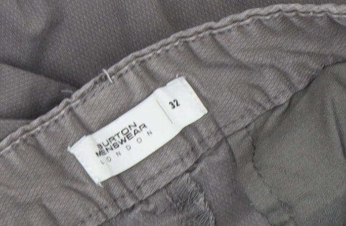 Burton Men's Grey Chino Shorts Size 32 Casual