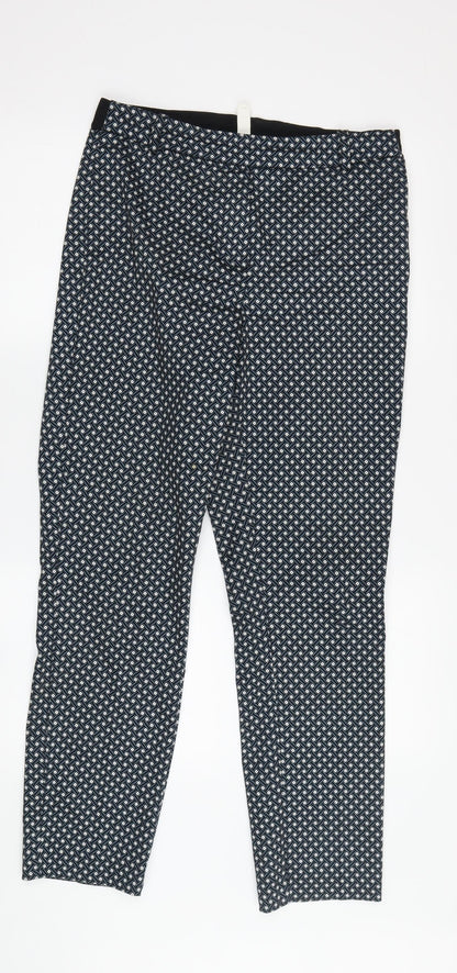 Womens UK Size L H&M  Capri Black Trousers