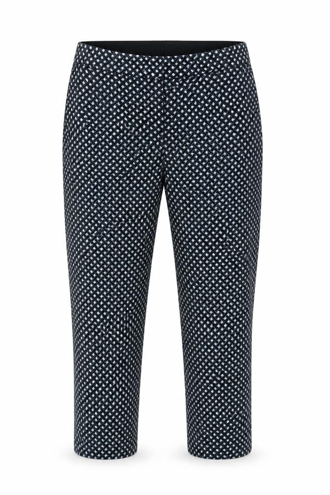 Womens UK Size L H&M  Capri Black Trousers