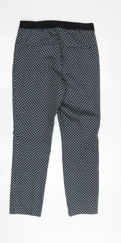 Womens UK Size L H&M  Capri Black Trousers