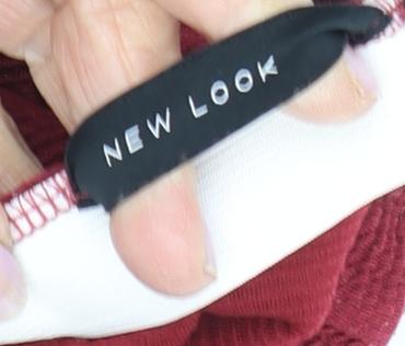 New Look Women's Red Bandage Skirt Size 8 Casual