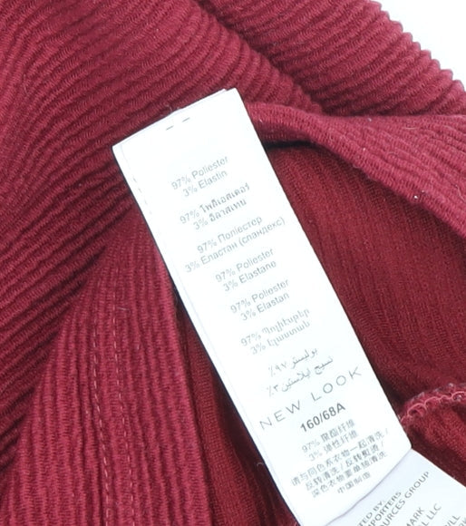 New Look Women's Red Bandage Skirt Size 8 Casual