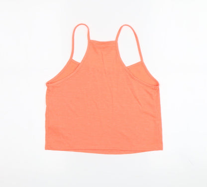Topshop Women's Orange Tank Top Size 6