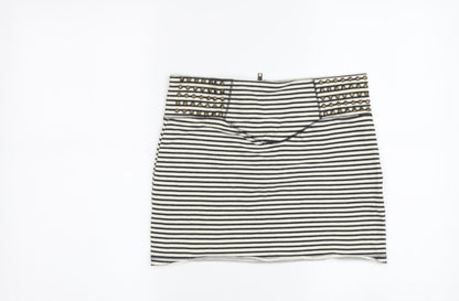 Womens UK Size 8 River Island Straight & Pencil Jersey Skirt