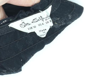 Miss Selfridge Women's Black Floral Tunic Blouse, Size 8