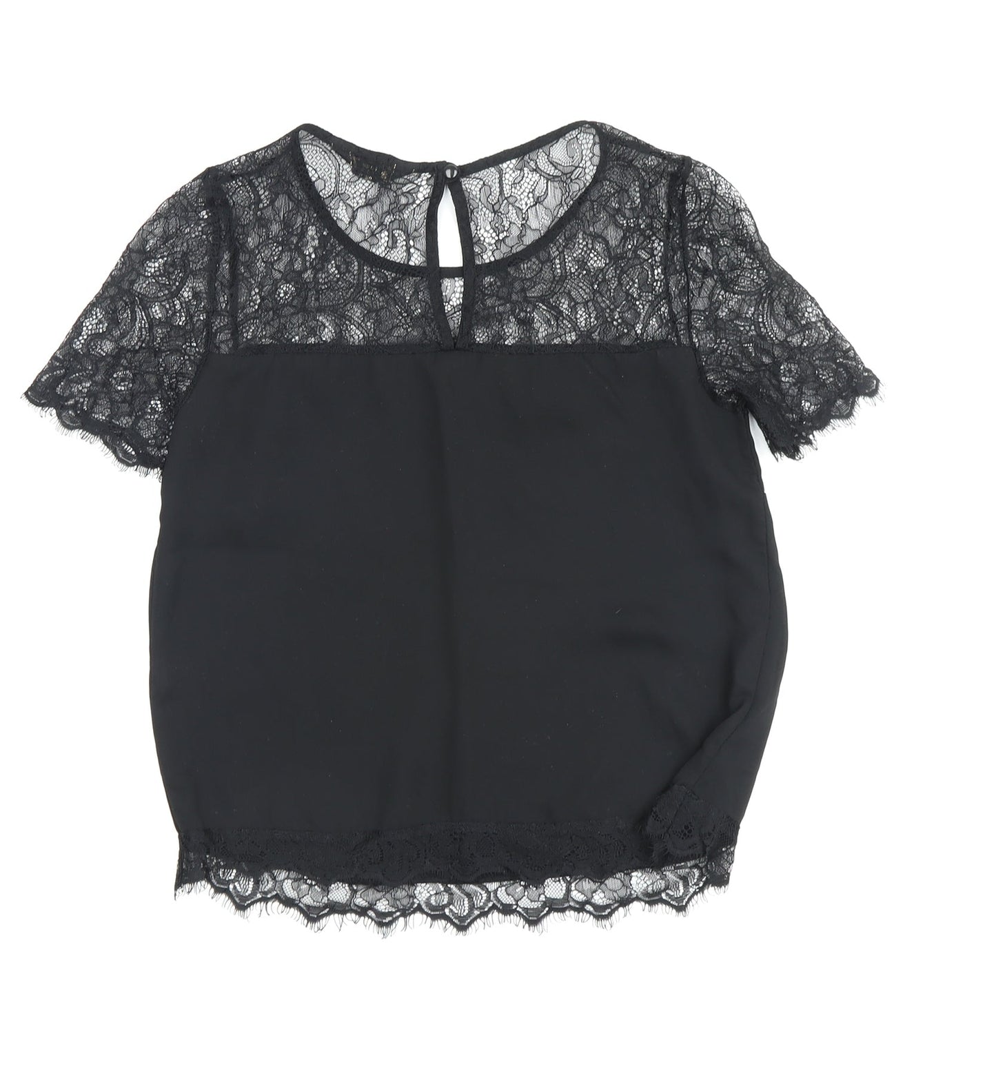Womens UK Size 8 Lipsy Black Camisole Blouse