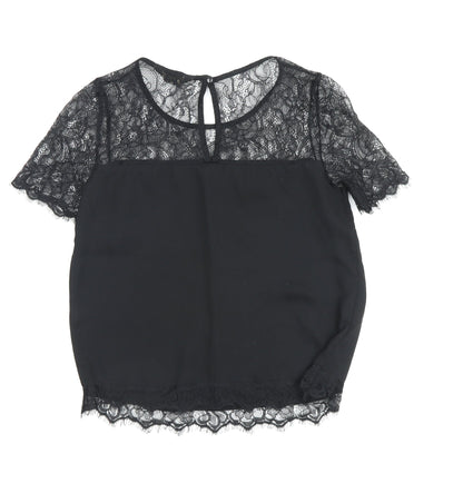 Womens UK Size 8 Lipsy Black Camisole Blouse