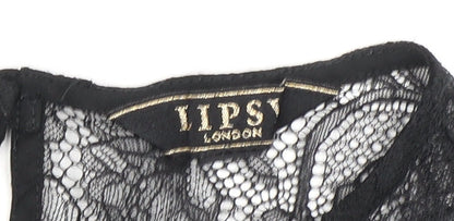 Womens UK Size 8 Lipsy Black Camisole Blouse