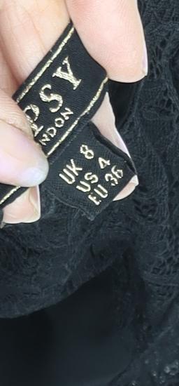 Womens UK Size 8 Lipsy Black Camisole Blouse