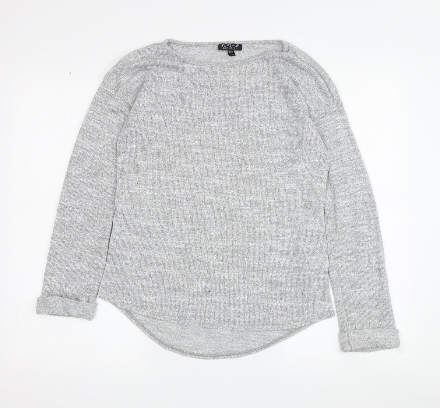 Womens UK Size UK 10 Topshop Grey Pullover Jumper