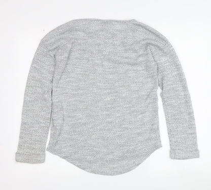 Womens UK Size UK 10 Topshop Grey Pullover Jumper