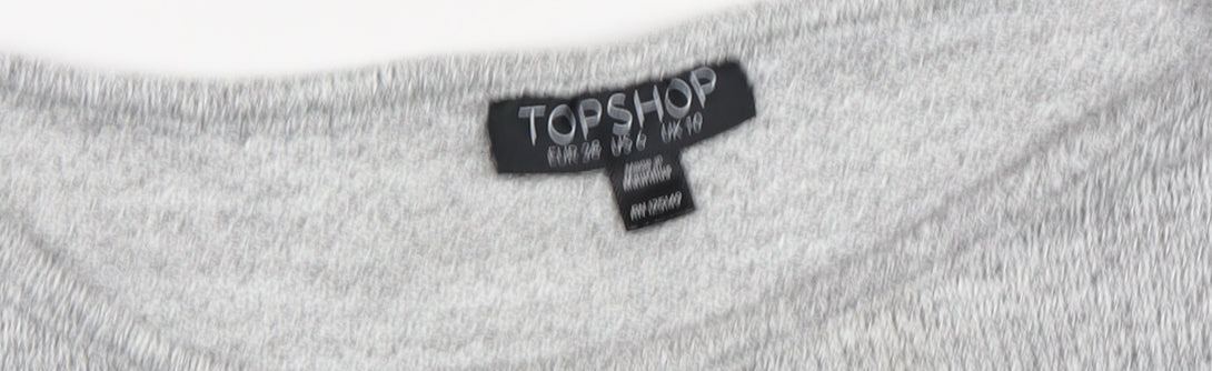 Womens UK Size UK 10 Topshop Grey Pullover Jumper