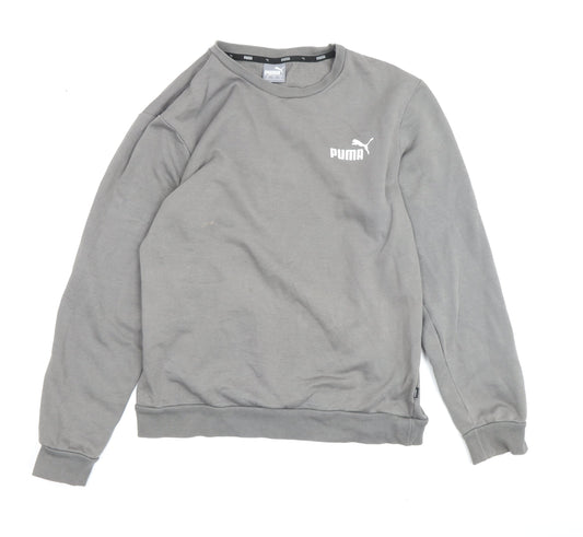 Mens UK Size S PUMA Grey Pullover Sweatshirt