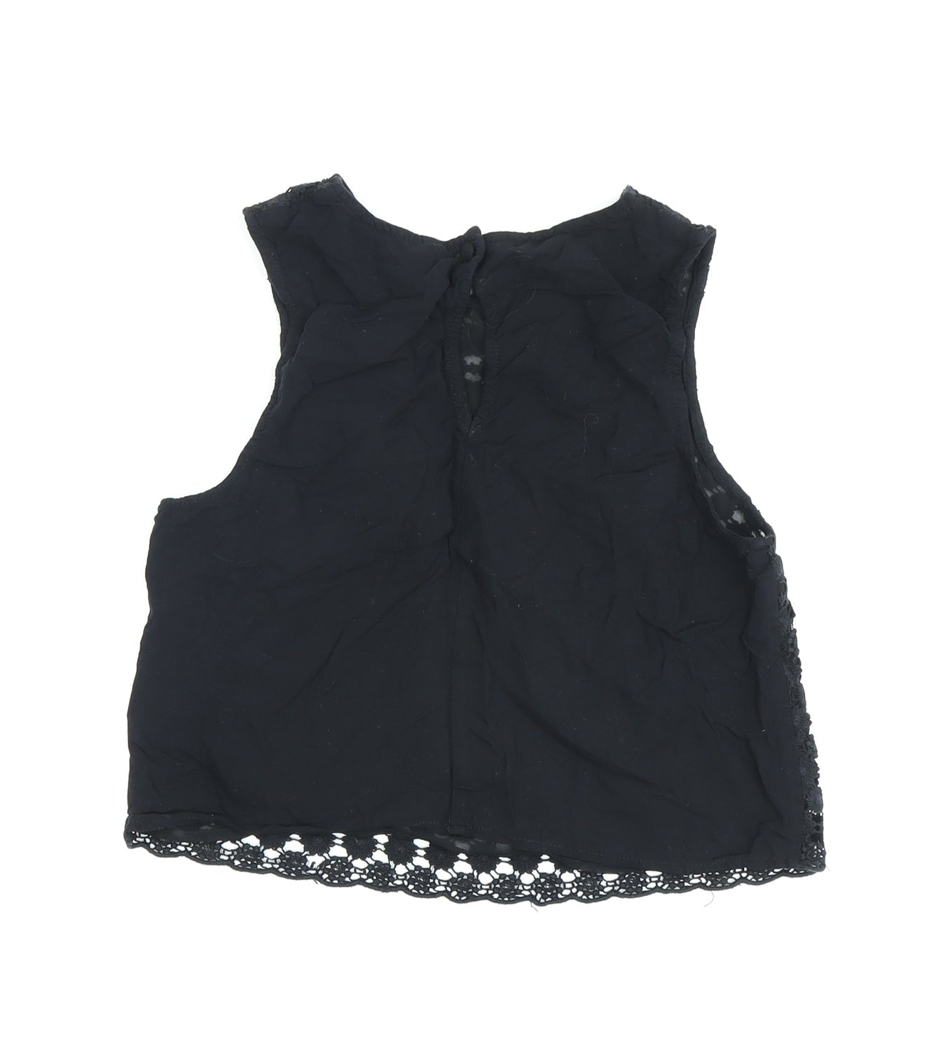 Womens UK Size 8 Oasis Black Camisole Blouse